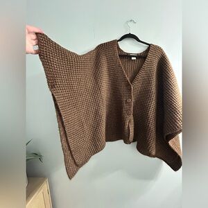 Cupcakes and Cashmere chunky knit sweater poncho cardigan